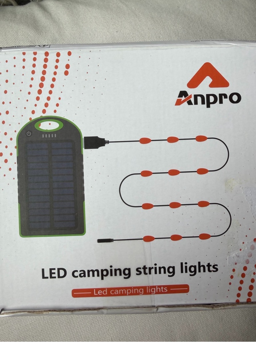 Anpro LED Camping String Lights NEW